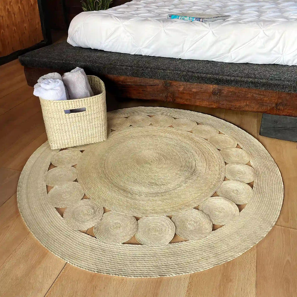 Tapete alfombra boho circulos