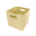 Canasta caja de almacenamiento tejida de palma
