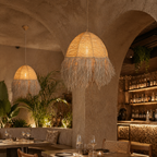 Lámpara colgante de palma. SELVA